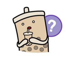 Hot Dog Man & Boba Milk Tea Girl sticker #6004622
