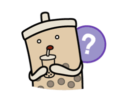 Hot Dog Man & Boba Milk Tea Girl sticker #6004622