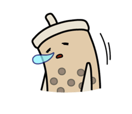 Hot Dog Man & Boba Milk Tea Girl sticker #6004623