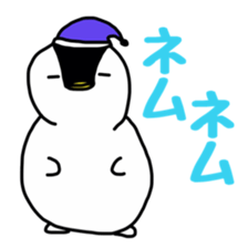Snow penguin sticker #6004875