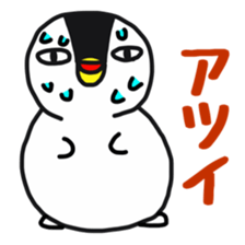 Snow penguin sticker #6004895