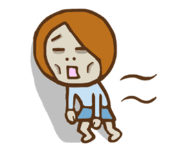 Jocular girl sticker #6005683