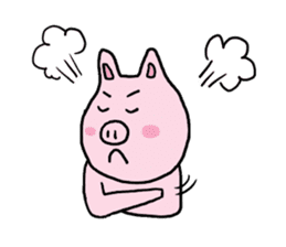 Lovely piglet sticker #6005794
