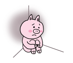 Lovely piglet sticker #6005810