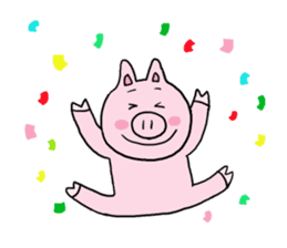 Lovely piglet sticker #6005814