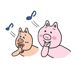 Lovely piglet sticker #6005817