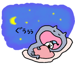 cat & Small birds sticker #6006470