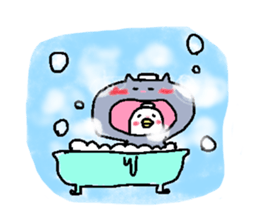 cat & Small birds sticker #6006478