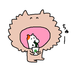 cat & Small birds sticker #6006496