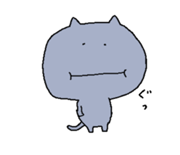 cat & Small birds sticker #6006497