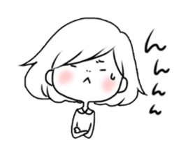 blush Girl. sticker #6006708