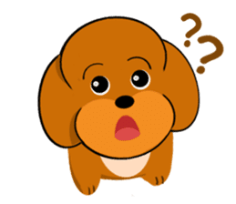 Your favorite Poodle puppy sticker #6006830