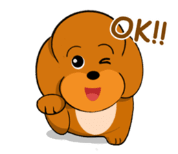 Your favorite Poodle puppy sticker #6006831