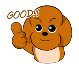 Your favorite Poodle puppy sticker #6006836