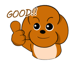 Your favorite Poodle puppy sticker #6006836