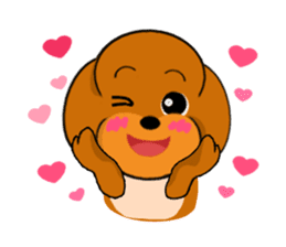 Your favorite Poodle puppy sticker #6006840