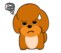 Your favorite Poodle puppy sticker #6006844