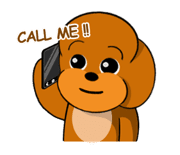 Your favorite Poodle puppy sticker #6006853