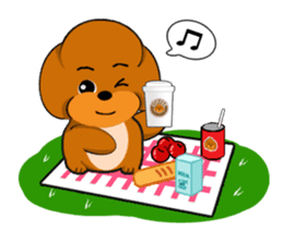 Your favorite Poodle puppy sticker #6006863