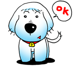 Cha-ngae dog doll sticker #6007065
