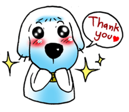 Cha-ngae dog doll sticker #6007074