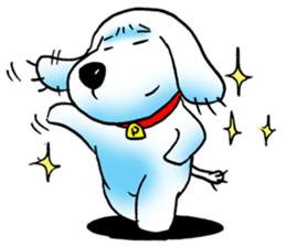 Cha-ngae dog doll sticker #6007076