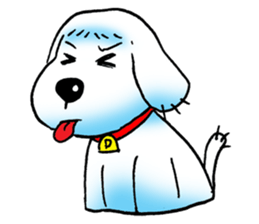 Cha-ngae dog doll sticker #6007082