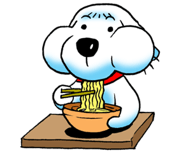 Cha-ngae dog doll sticker #6007086