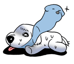 Cha-ngae dog doll sticker #6007089