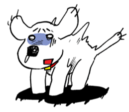Cha-ngae dog doll sticker #6007091