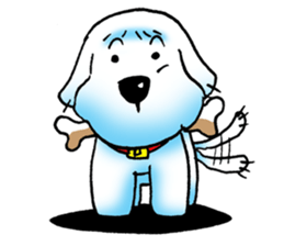 Cha-ngae dog doll sticker #6007092