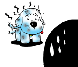 Cha-ngae dog doll sticker #6007093