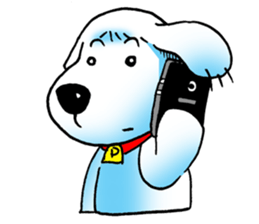 Cha-ngae dog doll sticker #6007096