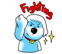 Cha-ngae dog doll sticker #6007097