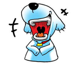 Cha-ngae dog doll sticker #6007098