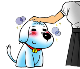 Cha-ngae dog doll sticker #6007101