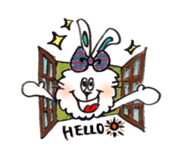 Rabbit HANA sticker #6007225
