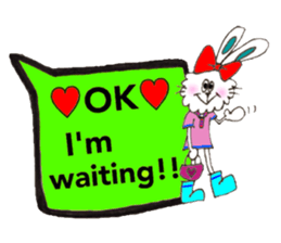 Rabbit HANA sticker #6007262