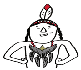 Native American style sticker #6007504