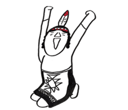 Native American style sticker #6007506