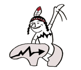 Native American style sticker #6007508