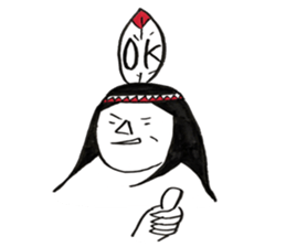 Native American style sticker #6007509