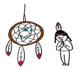 Native American style sticker #6007512