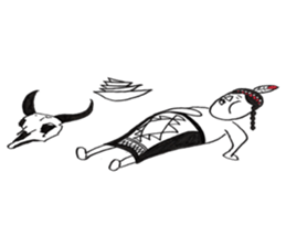 Native American style sticker #6007519