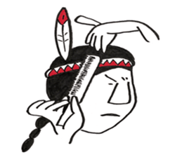 Native American style sticker #6007522