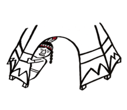 Native American style sticker #6007526