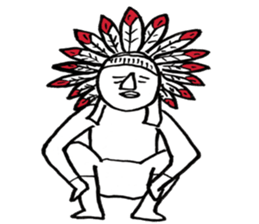 Native American style sticker #6007529