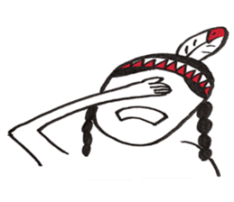 Native American style sticker #6007538