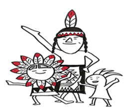 Native American style sticker #6007543