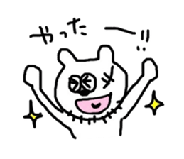 KUMAMODOKI. sticker #6008476